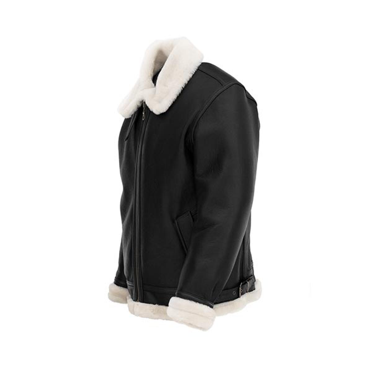 B3 Flight Jacket (Black Shearling)