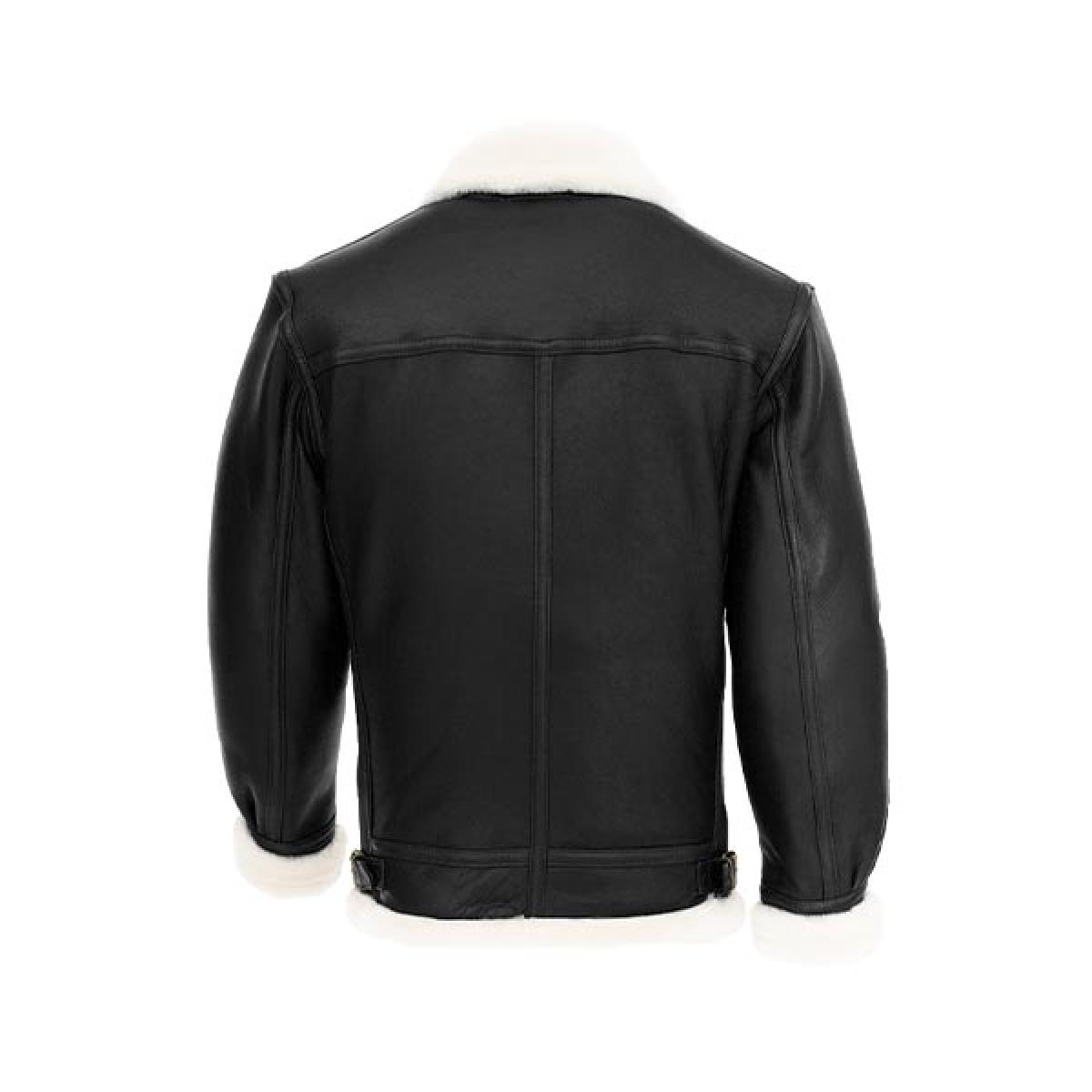 B3 Flight Jacket (Black Shearling)