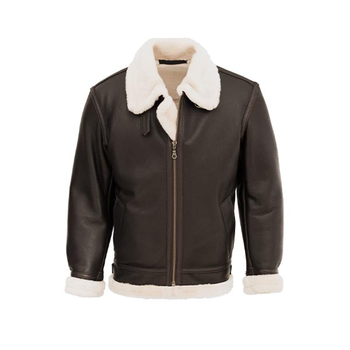 B3 Flight Jacket (Brown Shearling)