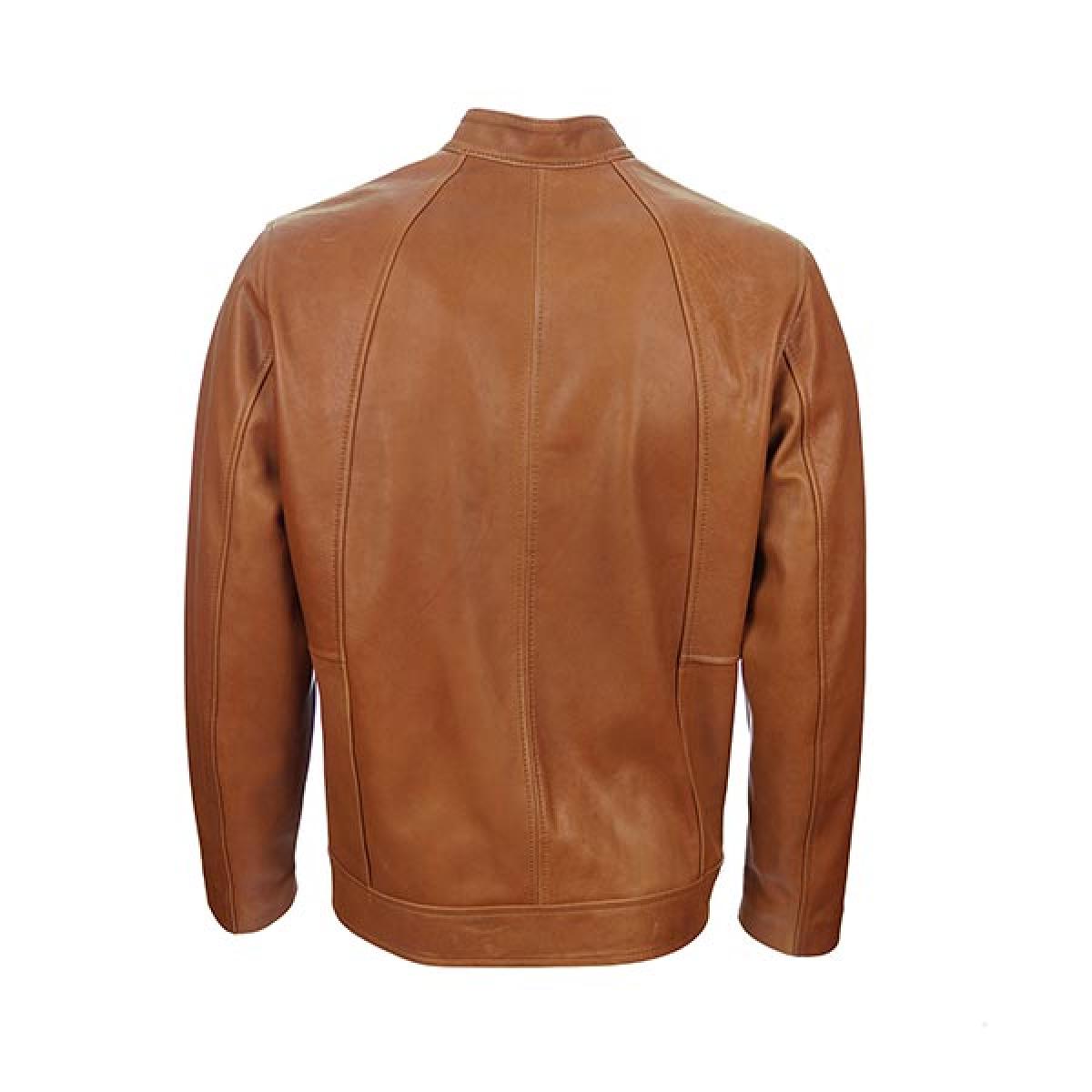 Leather Men's Jacket - Izm 3 (Camel)