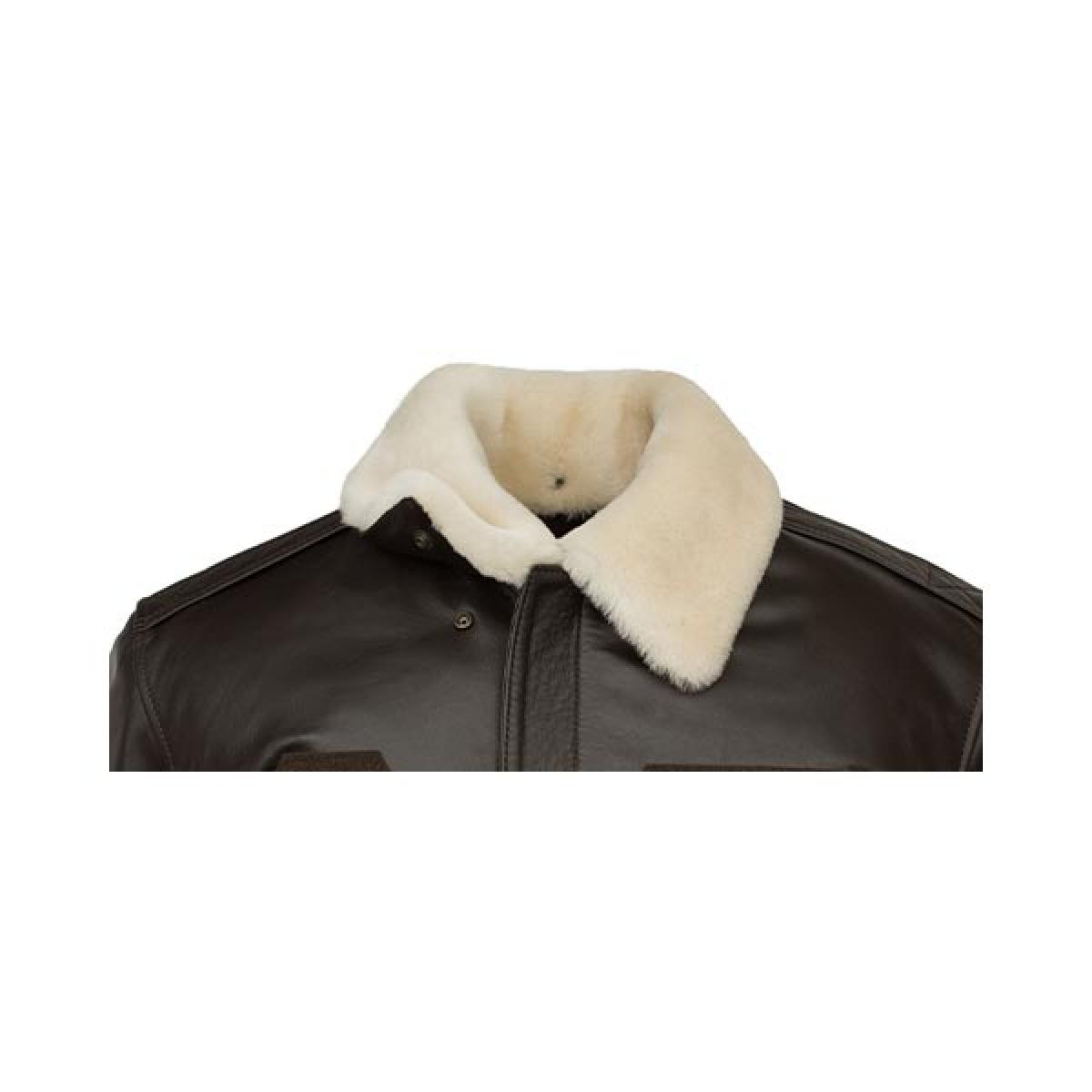 Detachable Lambswool Collar For A2 Flight Jacket