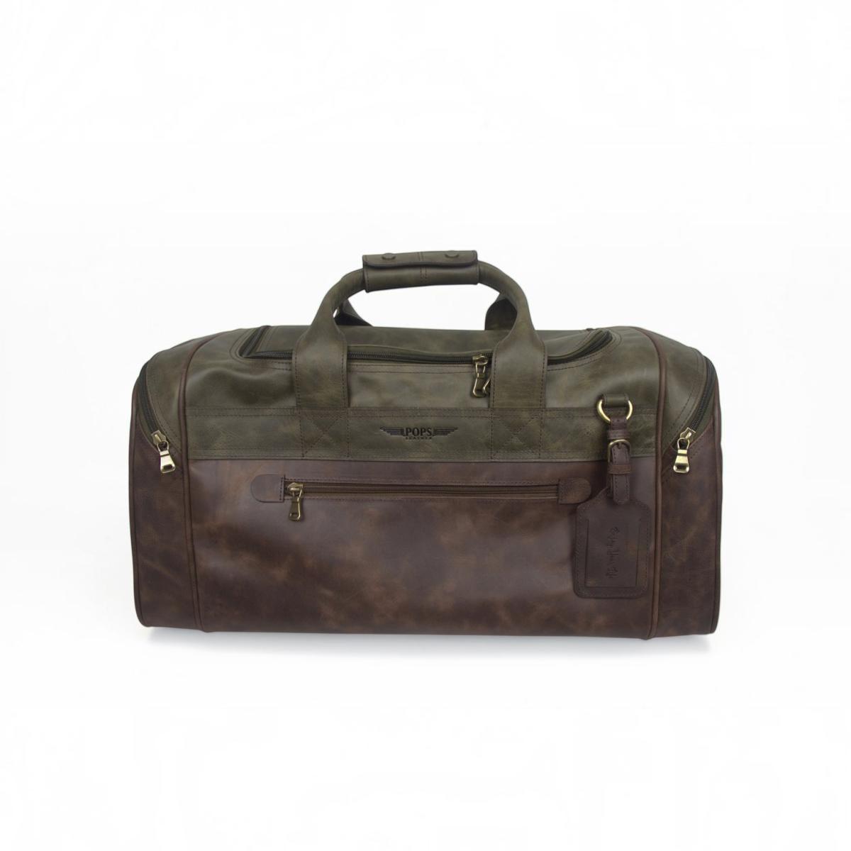 Keepall (Smooth Brown - Antique Green)